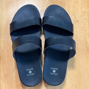 Shade & Shore Classic Black Sandals